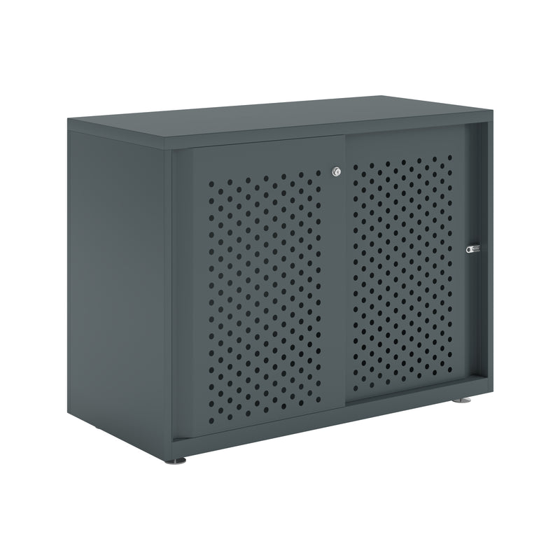 Bisley Glide With Perforated Doors - 1000mm Wide (1 Shelf)