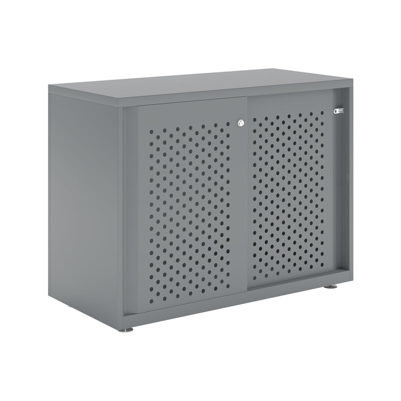 Bisley Glide With Perforated Doors - 1000mm Wide (1 Shelf)