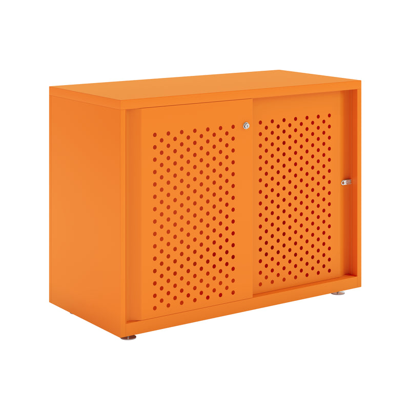 Bisley Glide With Perforated Doors - 1000mm Wide (1 Shelf)