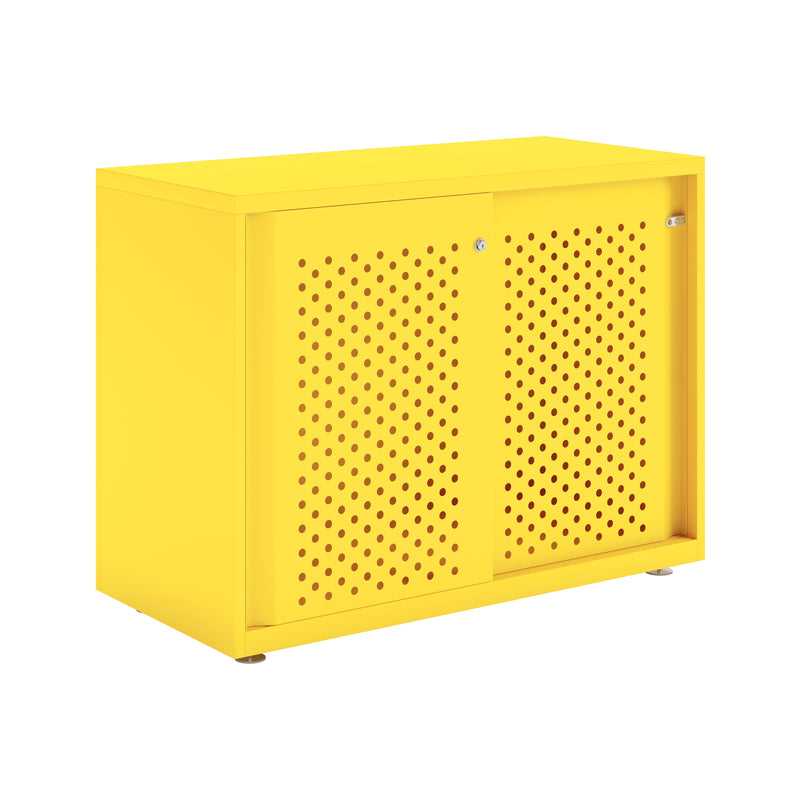 Bisley Glide With Perforated Doors - 1000mm Wide (1 Shelf)