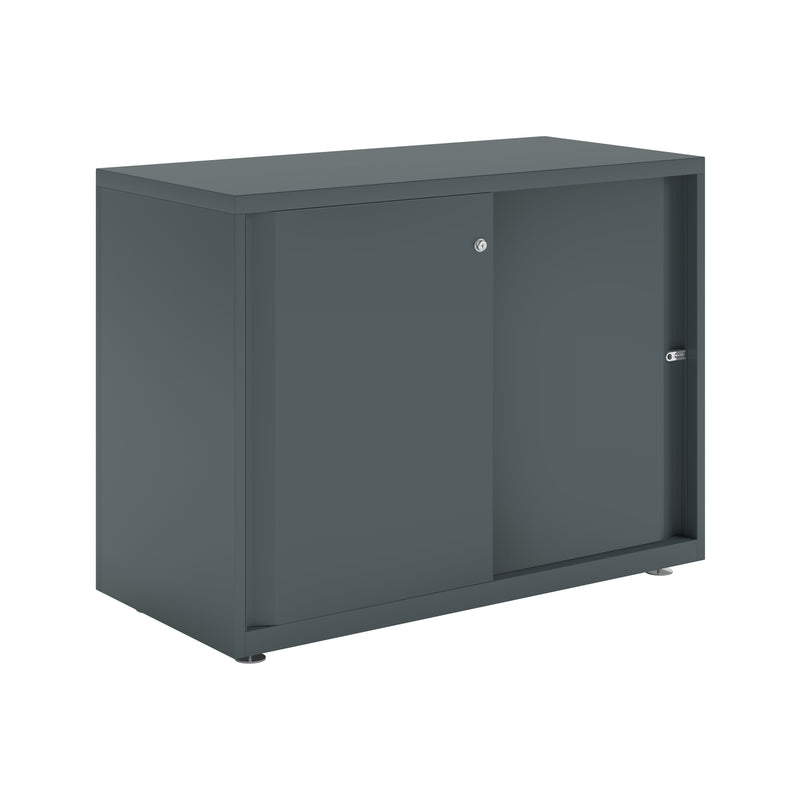 Bisley Glide With Plain Doors - 1000mm Wide (1 Shelf)