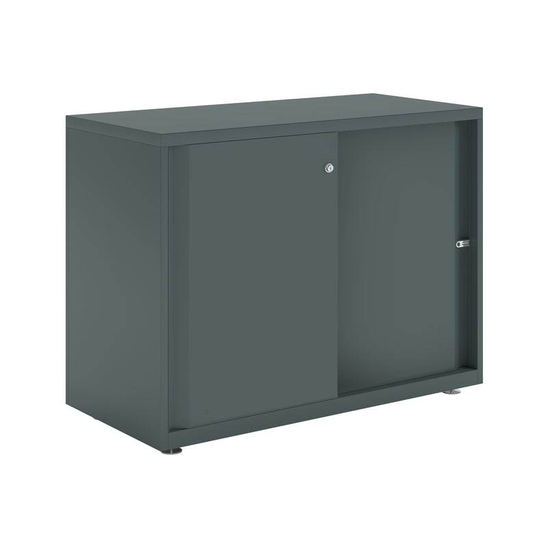 Bisley Glide With Plain Doors - 1000mm Wide (1 Shelf)