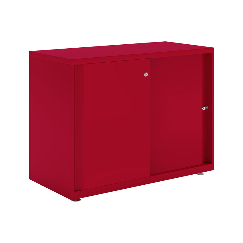 Bisley Glide With Plain Doors - 1000mm Wide (1 Shelf)