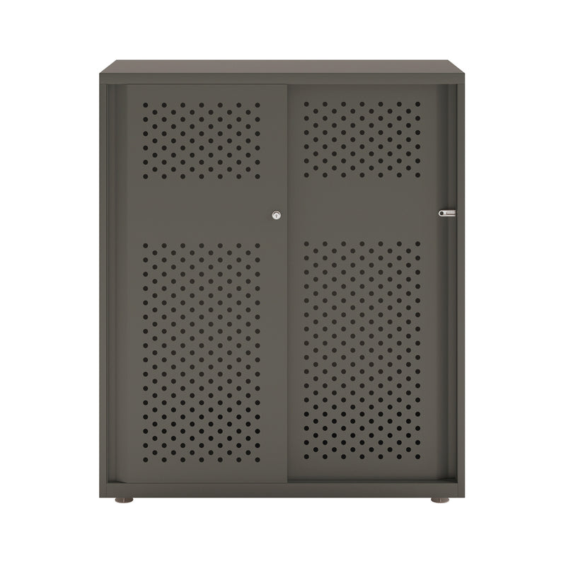 Bisley Glide With Perforated Doors - 1000mm Wide (2 Shelves)