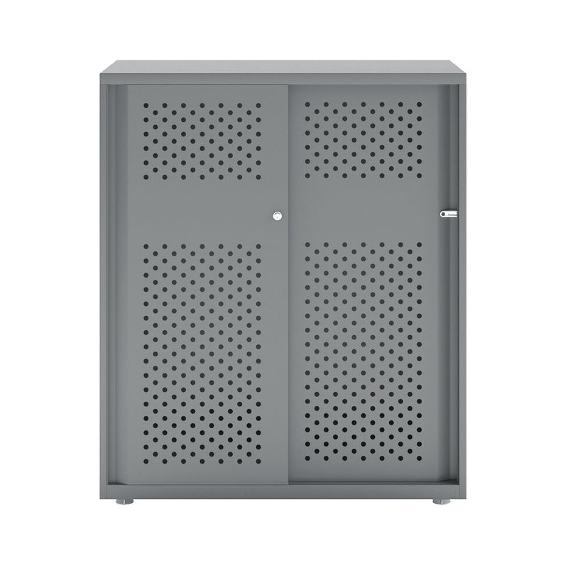 Bisley Glide With Perforated Doors - 1000mm Wide (2 Shelves)