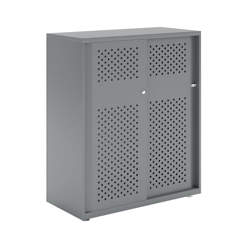 Bisley Glide With Perforated Doors - 1000mm Wide (2 Shelves)