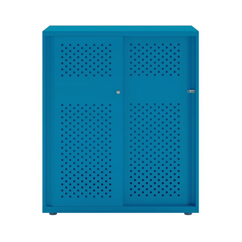 Bisley Glide With Perforated Doors - 1000mm Wide (2 Shelves)