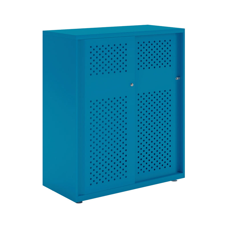 Bisley Glide With Perforated Doors - 1000mm Wide (2 Shelves)