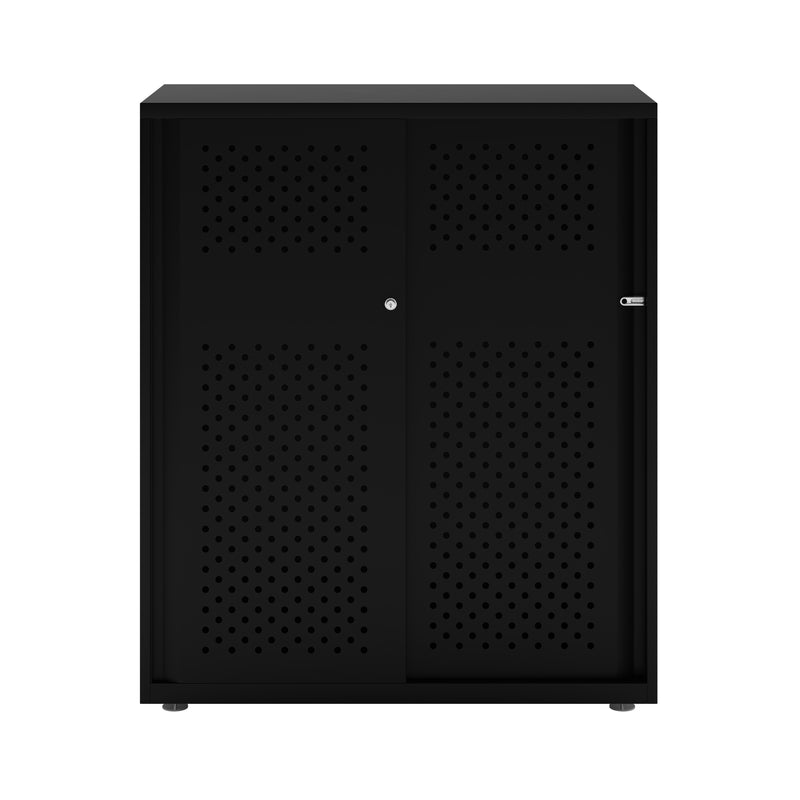 Bisley Glide With Perforated Doors - 1000mm Wide (2 Shelves)