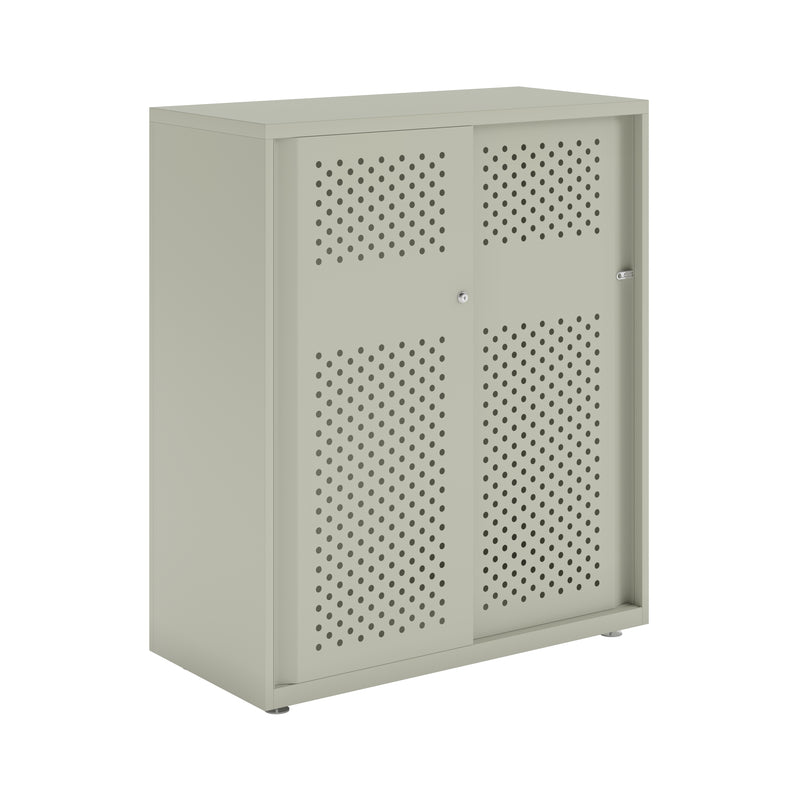 Bisley Glide With Perforated Doors - 1000mm Wide (2 Shelves)