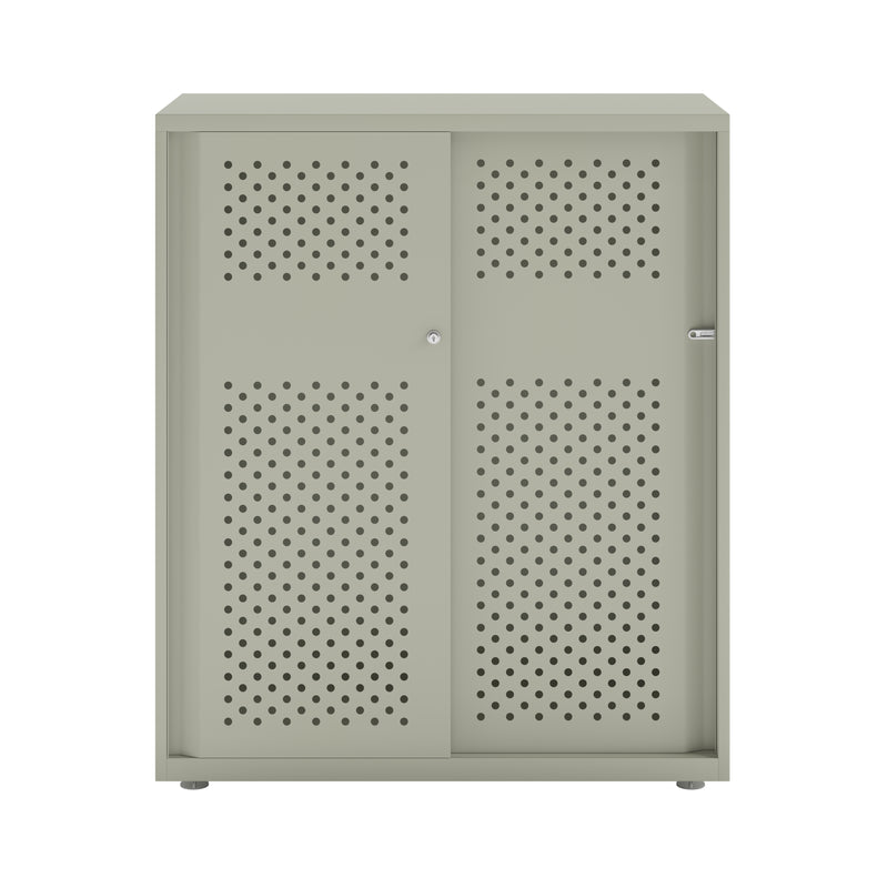 Bisley Glide With Perforated Doors - 1000mm Wide (2 Shelves)