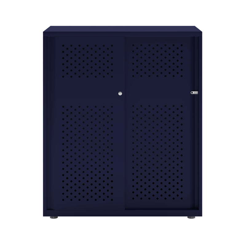 Bisley Glide With Perforated Doors - 1000mm Wide (2 Shelves)