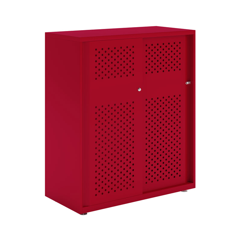 Bisley Glide With Perforated Doors - 1000mm Wide (2 Shelves)