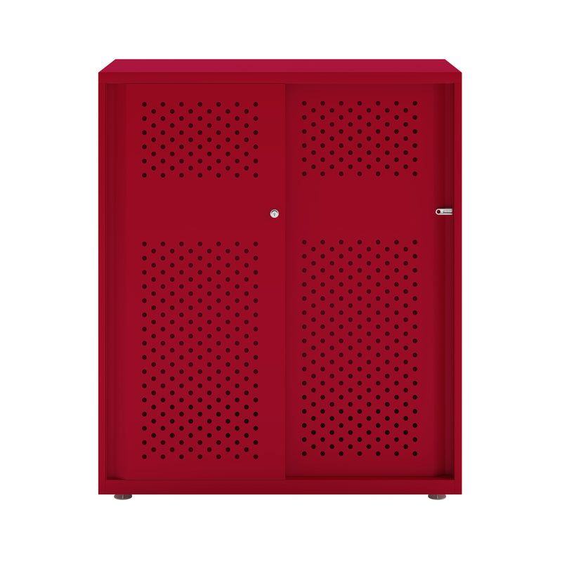 Bisley Glide With Perforated Doors - 1000mm Wide (2 Shelves)