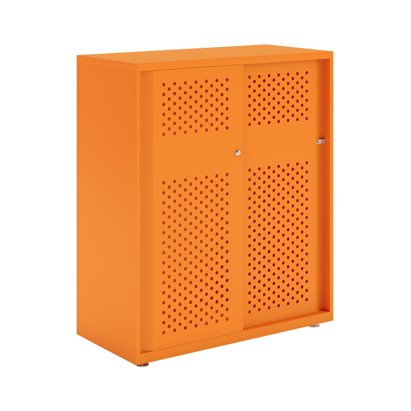 Bisley Glide With Perforated Doors - 1000mm Wide (2 Shelves)