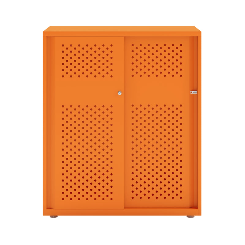 Bisley Glide With Perforated Doors - 1000mm Wide (2 Shelves)