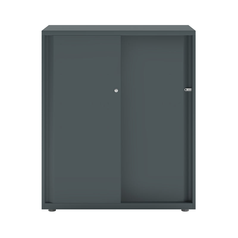 Bisley Glide With Plain Doors - 1000mm Wide (2 Shelves)