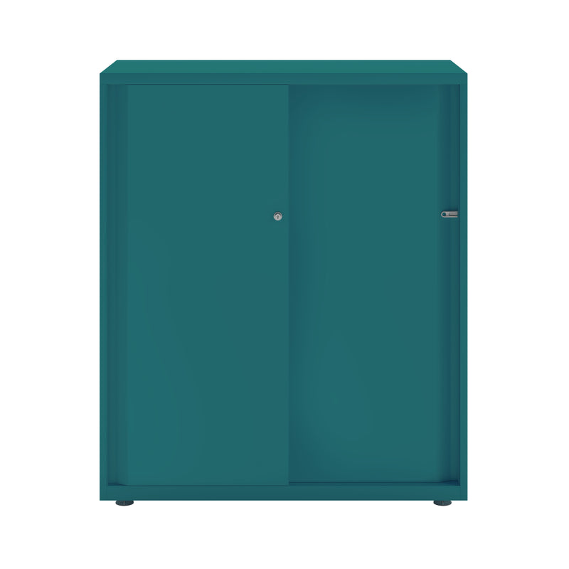 Bisley Glide With Plain Doors - 1000mm Wide (2 Shelves)