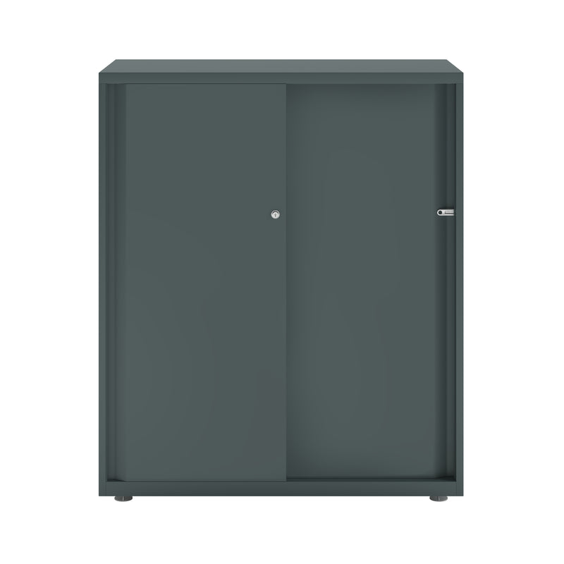 Bisley Glide With Plain Doors - 1000mm Wide (2 Shelves)