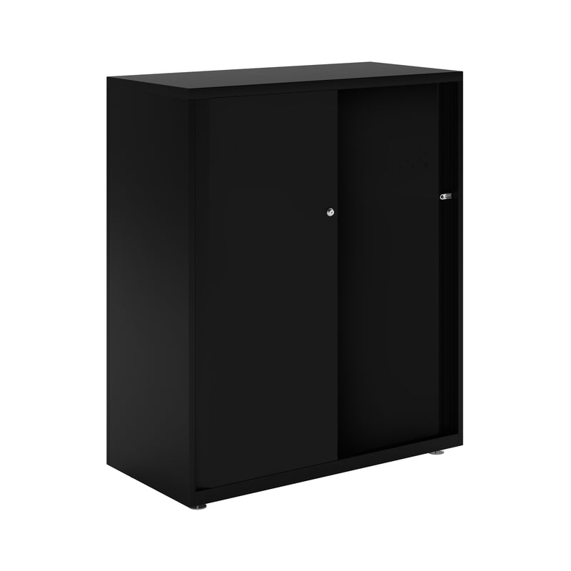 Bisley Glide With Plain Doors - 1000mm Wide (2 Shelves)