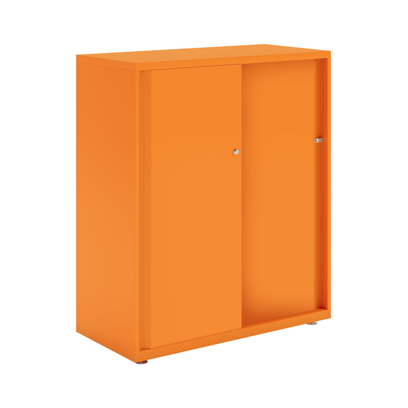 Bisley Glide With Plain Doors - 1000mm Wide (2 Shelves)