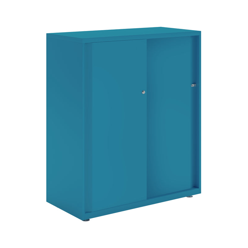 Bisley Glide With Plain Doors - 1000mm Wide (2 Shelves)