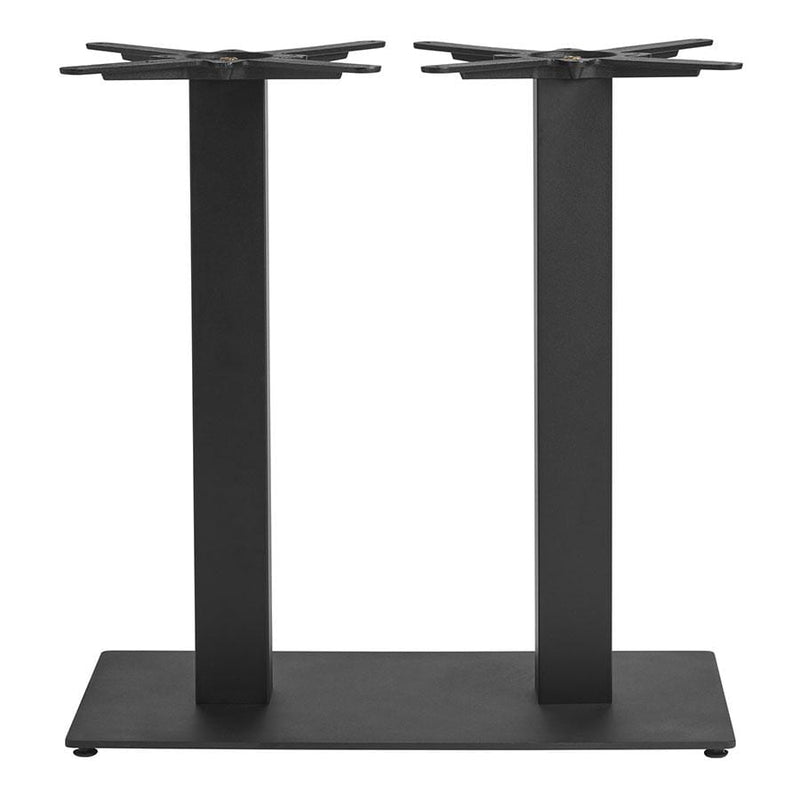 Boston Sleek Black Dining Table Base - Large Rect - NWOF