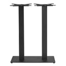 Boston Sleek Black Mid Height Table Base - Large Rect - NWOF