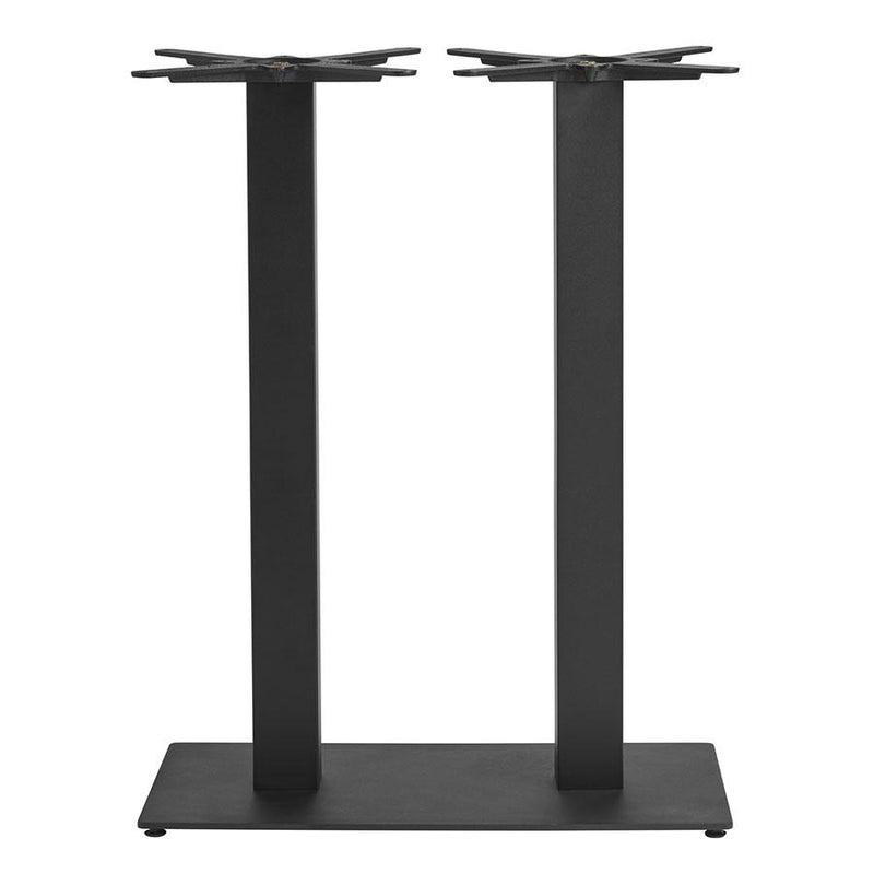 Boston Sleek Black Mid Height Table Base - Large Rect - NWOF