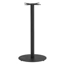 Boston Sleek Black Bar Height Table Base - Large Round - NWOF