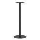 Boston Sleek Black Bar Height Table Base - Small Round - NWOF