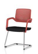 Dynamic Cosmo Cantilever Chair with a sleek, modern design featuring a cushioned seat and chrome metal frame.