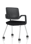 Dynamic Cosmo Training Chair with adjustable armrests and ergonomic design, shown in a modern office setting.
