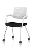 Dynamic Cosmo Training Chair with adjustable backrest and sleek black design, ideal for ergonomic office or training spaces.