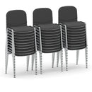 ISO Stacking Visitor/Conference Chair With Chrome Frame - Bundle of 30