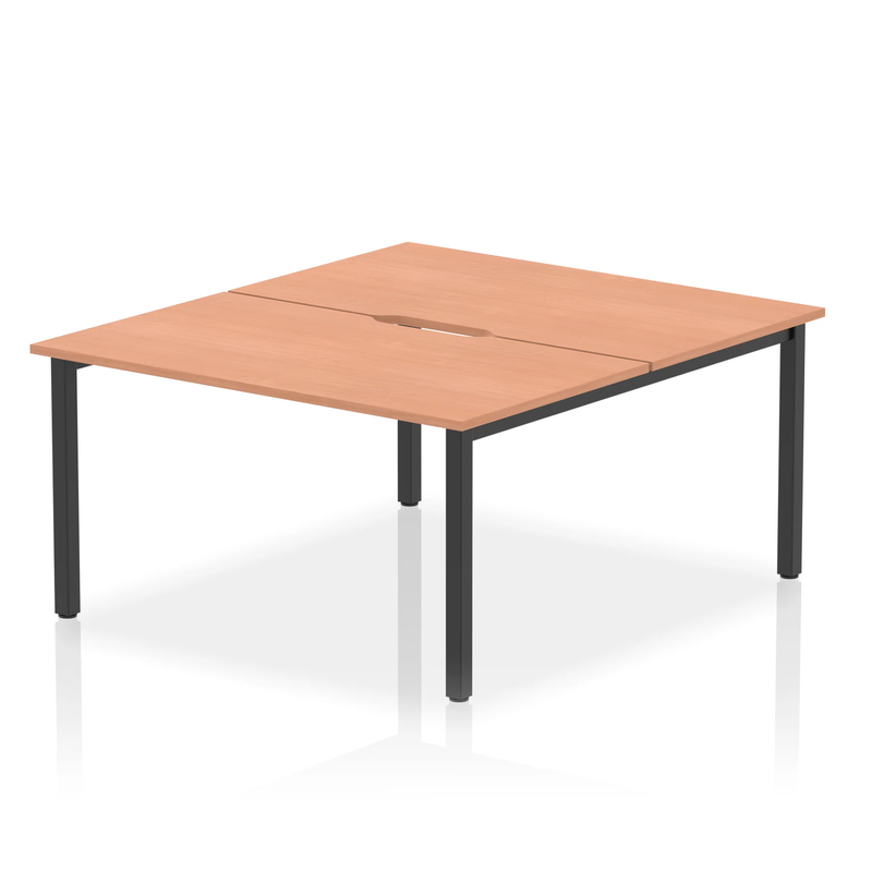 Evolve Plus B2B 2 Person Bench Desk - Beech