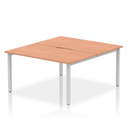 Evolve Plus B2B 2 Person Bench Desk - Beech - NWOF