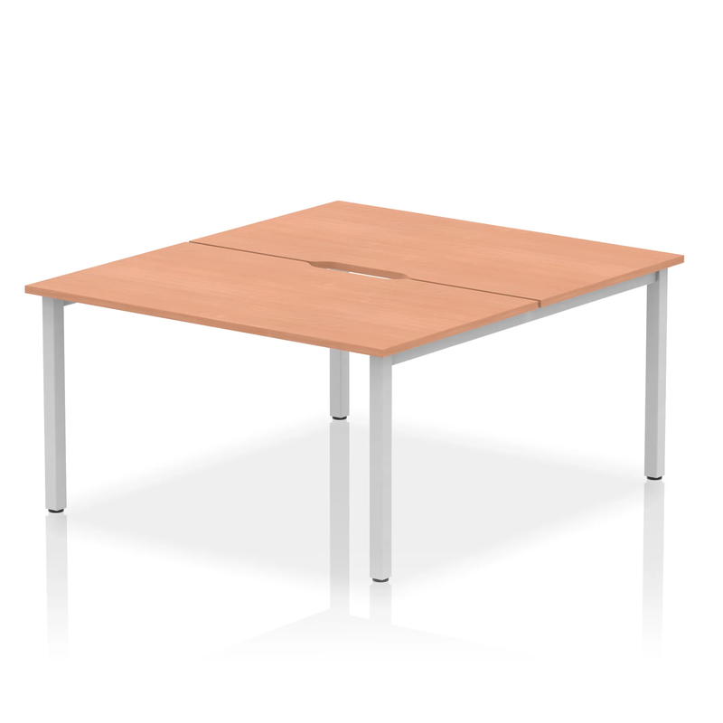 Evolve Plus B2B 2 Person Bench Desk - Beech