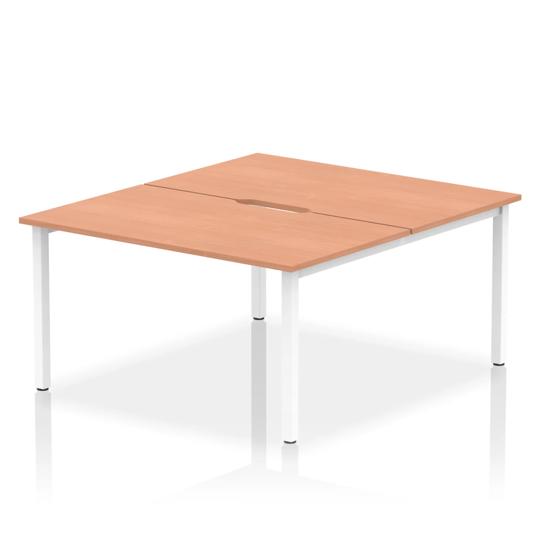 Evolve Plus B2B 2 Person Bench Desk - Beech