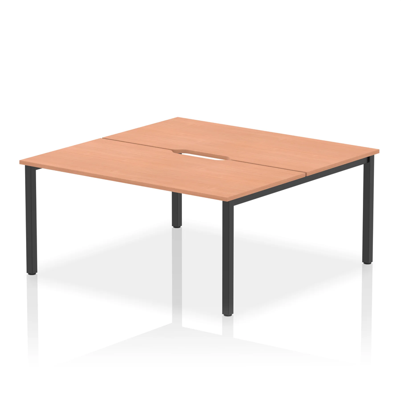 Evolve Plus B2B 2 Person Bench Desk - Beech