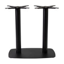 Boston Black Dining Table Base - Large Rect With Radius Edges - NWOF