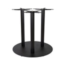 Boston Black Flutted Mid Height Table Base - Extra Large Round - NWOF