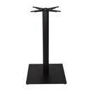 Boston Black Flutted Mid Height Table Base - Large Square - NWOF