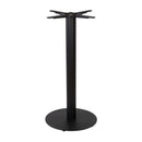 Boston Black Flutted Mid Height Table Base - Small Round - NWOF