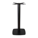 Boston Black Mid Height Table Base - Small Square With Radius Edges - NWOF