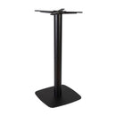 Boston Black Mid Height Table Base - Small Square With Radius Edges - NWOF