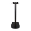 Boston Black Flutted Bar Height Table Base - Large Rect With Radius Edges - NWOF