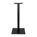 Boston Black Flutted Bar Height Table Base - Large Square - NWOF