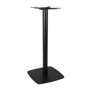 Boston Black Bar Height Table Base - Large Square With Radius Edges - NWOF