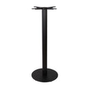 Boston Black Flutted Bar Height Table Base - Small Round - NWOF